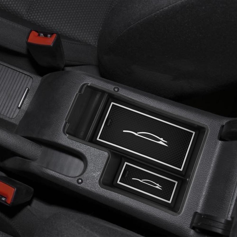 Car Armrest Storage Box for Volkswagen VW Golf 6 MK6 GTI SCIROCCO Central Console Tray Holder Container Organizer Accessories