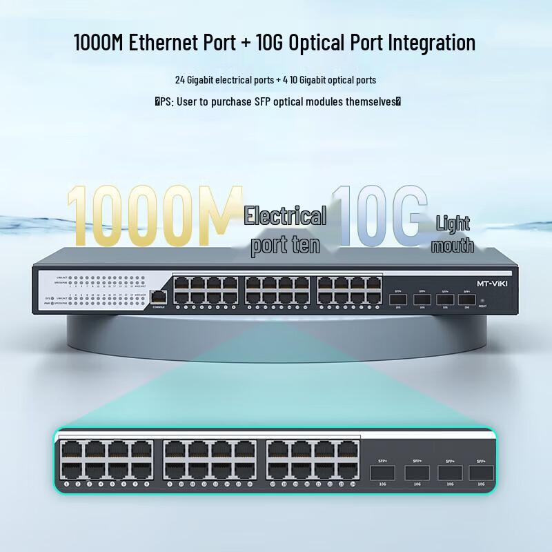 MT-VIKI Enterprise 3-Layer Managed PoE Switch