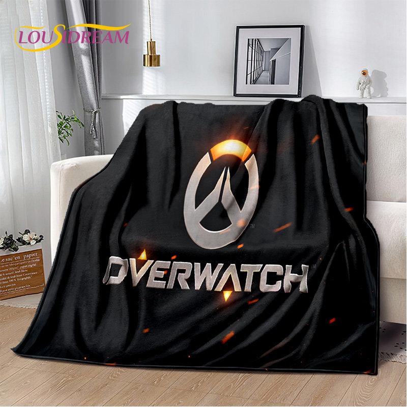 Мягкое плюшевое одеяло Overwatch Gamer DVA Reaper, фланелевое одеяло, плед для гостиной, спальни, кровати, дивана, пикника, ребенка 3D