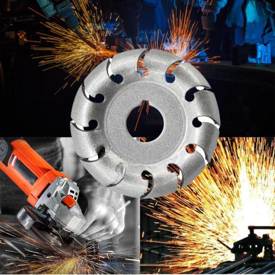 Угловая шлифовальная машина с 12 зубьями, 65/90 мм, дисковая фреза для резьбы по дереву, деревообрабатывающий инструмент