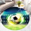 Коврик для гостиной, коврик для компьютерного стула, напольный коврик, ковер с мячом, футбольный баскетбольный детский коврик для спальни, декор комнаты для мальчиков, футбольные круглые коврики