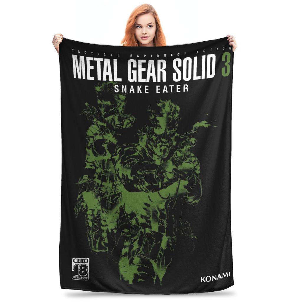 Фланелевое одеяло для игры Metal Gear Solid, зимнее, мягкое, теплое, плед для детей, гостиной, с рисунком, покрывало на кровать, чехол для дивана-кровати