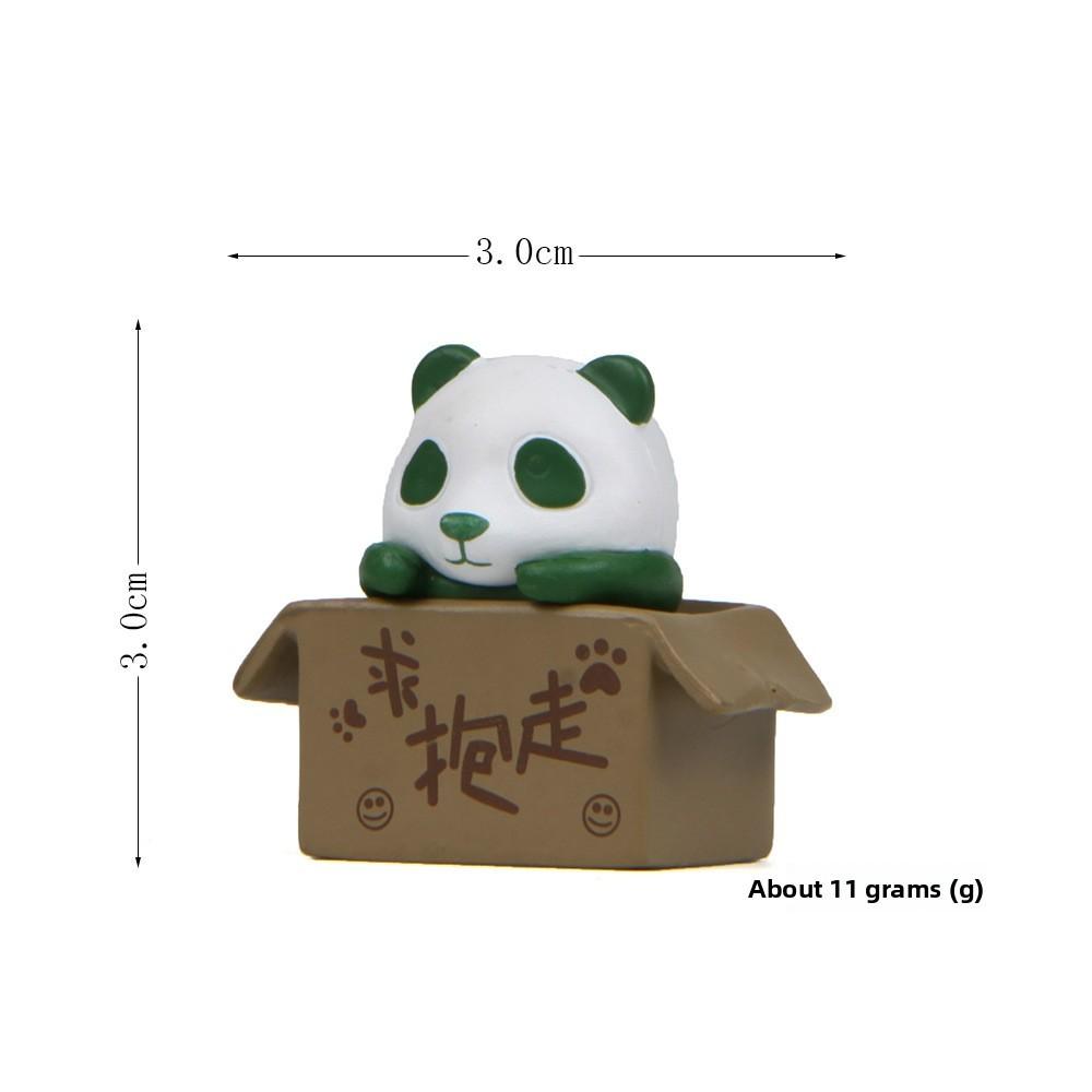 Animal Panda Pvc Figurine Set With Cardboard Box Style For Kids And Collectors