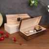 1pc Wooden Gift Box Rectangular Wooden Box - Colored Storage Box Wooden Gift Packaging Box Organizer Box Storage Box Storage Box