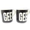 [K5023] - Фарфоровая кружка «Geek», черная, 95х80 мм.