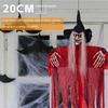 1× Sound Control Red Light Eyes Witch Ghost Horror Hanging Ghost For Halloween