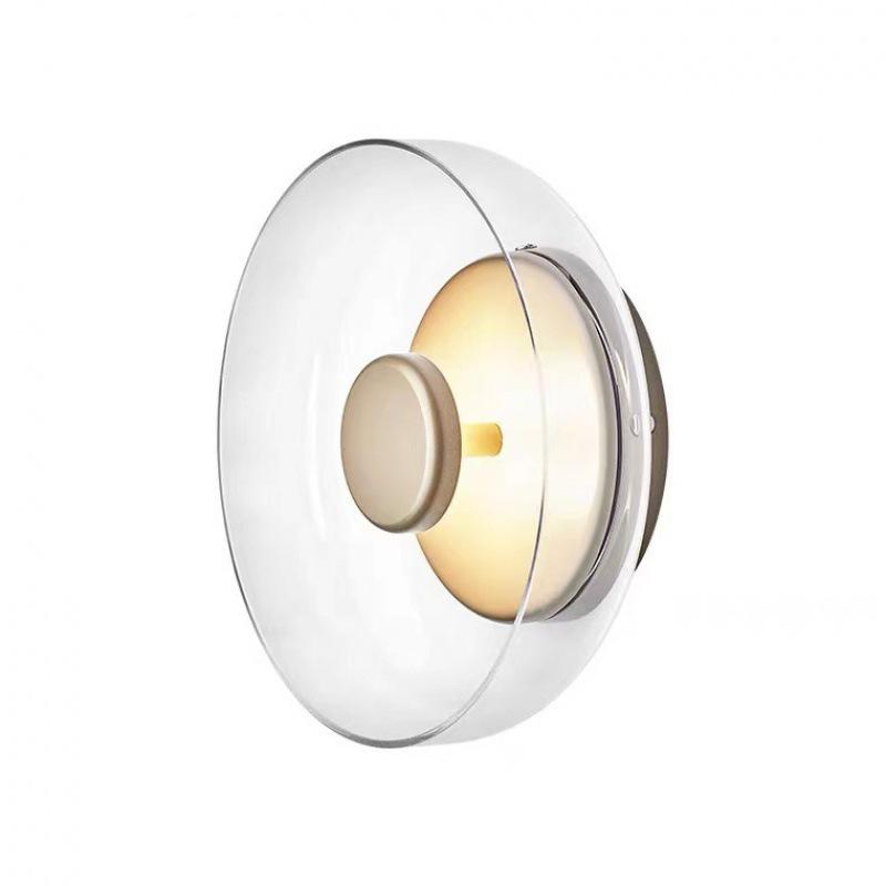 Nordic Postmodern Bedside Wall Lamp - Mid-Century Creative Glass Design for Bedroom & Living Room