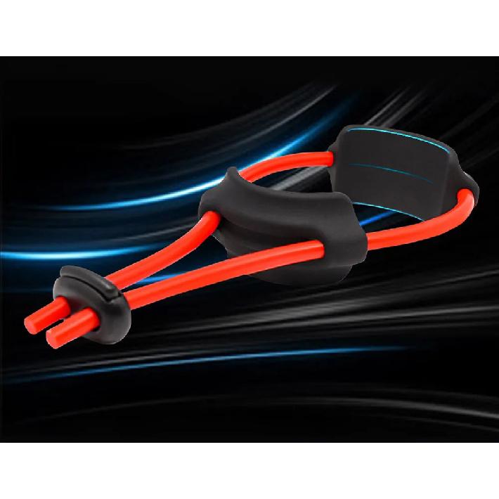 Регулируемый мужской силиконовый замок для пениса, кольцо на член, бондаж, задержка эрекции, увеличение, шарик, носилки, массажер, мужские секс-игрушки