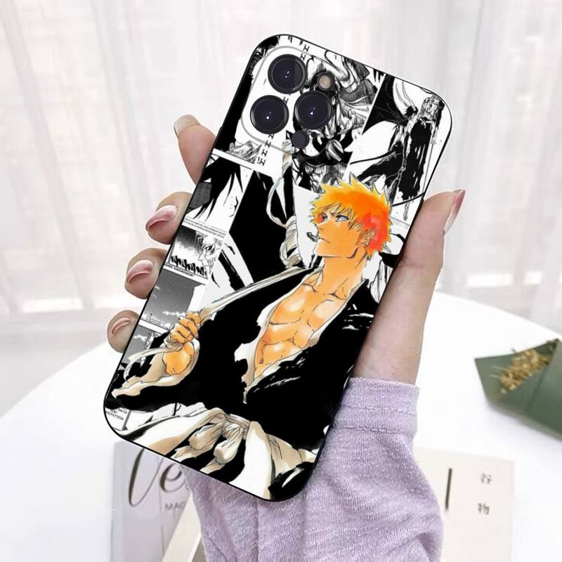 Мягкий силиконовый чехол для телефона с японским аниме «Блич» для iphone 14 13 12 11 Pro Mini XS MAX 8 7 6 Plus X 2020 XR Shell
