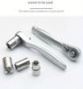 1pc Mini Ratchet Wrench 1/4 Socket Bidirectional Forward And Reverse Quick Screwdriver Cross Multi-function Set-Interface