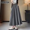 High Waist Summer Autumn Casual Loose Long Women Skirts