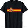 Национальный флаг Испании Espana Цветовая полоса Логотип Подарок Унисекс Футболка Женская Мужская Летняя Хлопковая Одежда Camisetas Одежда Мужская Повседневная