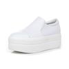Casual Shoes Women's New Round Head Women's Shoes Platform Muffin Heel Women's Single Shoes Korean Version Trendy Good Match Little White Shoes Loafe