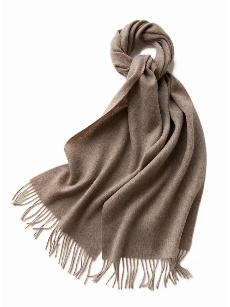 Unisex Retro Wool Scarf - Thick, Warm, and All-Match for Autumn and Winter