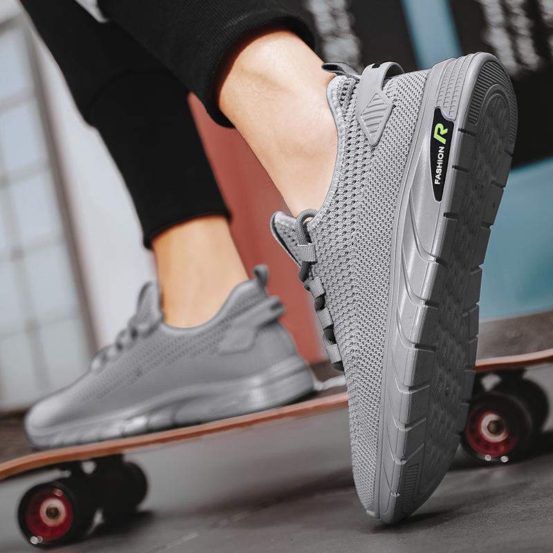 Мужская обувь, мужская повседневная спортивная обувь, мужская обувь с сеткой, дышащая и универсальная модная обувь, легкие кроссовки