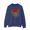 Mens Minnie Mouse Leopard Christmas Sweatshirt