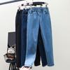 XS-6XL High Stretch Skinny Jeans Sexy Clothes Women Mom Denim Pants High Waist Elastic Band Slim Pencil Pants Light Blue Black
