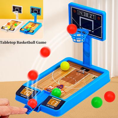 Мини-баскетбол Настольная игра Пальцевый бросок Машина Игровой автомат Вечеринка Стол Интерактивная Спортивная игра Родитель Ребенок Мальчик Девочка Дети Настольный