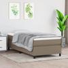 3144403 vidaXL Divan Bed with Mattress Taupe 100x200 Cm Fabric