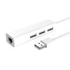 3 USB-порта-концентратора Rj-45 Сетевая карта Lan USB-кабель адаптера Ethernet
