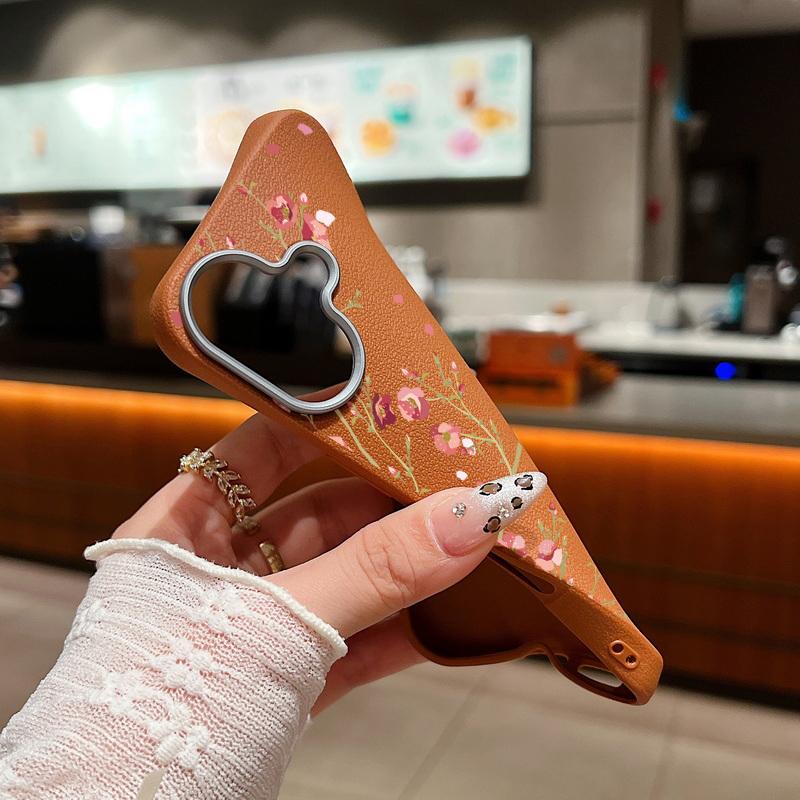 Ударопрочный мягкий чехол из ТПУ с рисунком персикового цветка для iPhone 16 Pro 15 14 Plus 13 12 Pro Max 11 с текстурой кожи, однотонный тонкий чехол