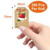Merry Christmas Labels 250 Pcs Self Adhesive Kraft Christmas Tag Stickers Christmas Stickers Tags Name Tags Christmas Stickers