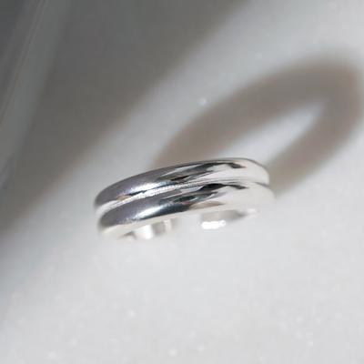 Кольцо из серебра 925 пробы, толстая ветка, W