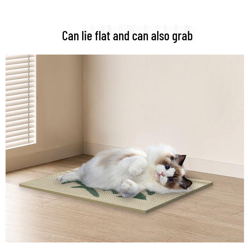 Wall-Mounted Self-Adhesive Cat Scratcher: Vertical Corrugated Cardboard for Claw Sharpening, Scratch-Resistant, Wear-Resistant