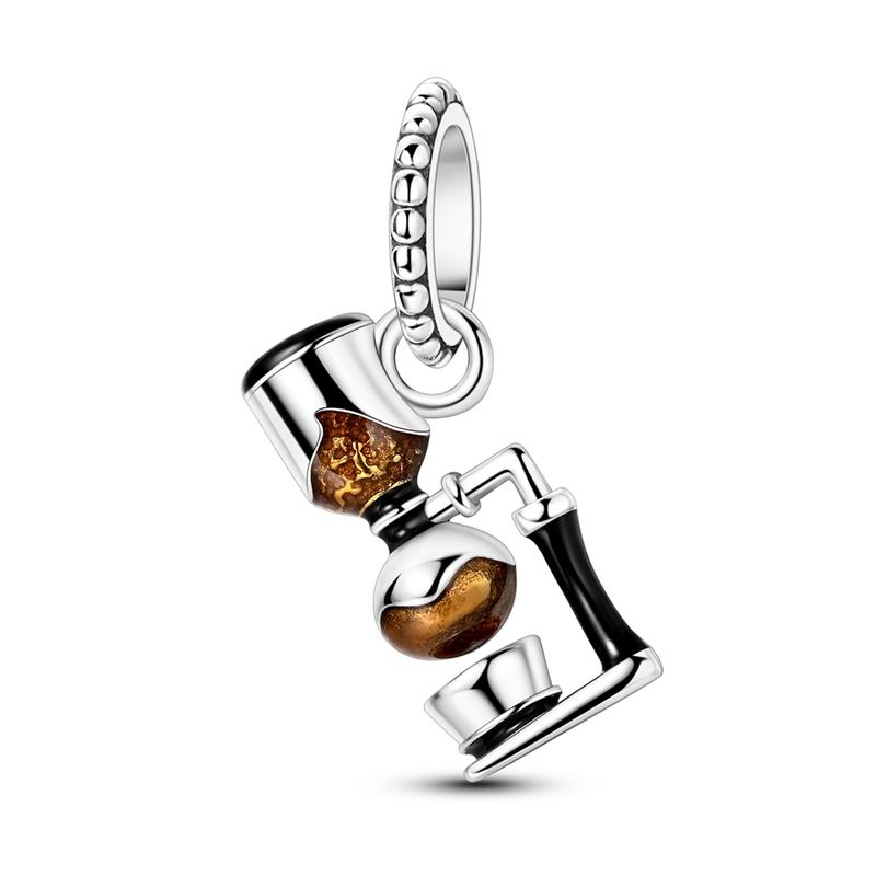 Медь Мода Кофе Красное Вино Кубок Шармы для Напитков Бусины Подходят для Оригинального Браслета Бренда DIY Изысканные Ювелирные Изделия Подарок