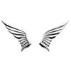 GoodsLand [Set of 2] General Purpose 3D Metal Wing Sticker Feather Logo 3D Car Decal Sticker Cool Stylish Sports Racing Letter English Motorcycle