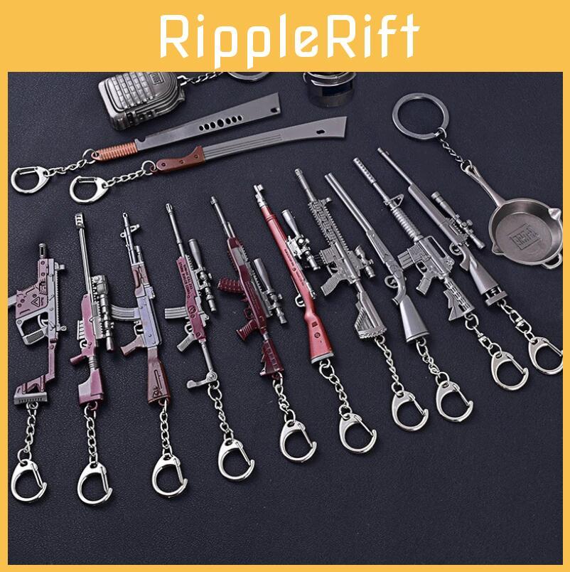 Pubg Sniper Gun Keychain Alloy Weapon Model For Gift And Collectors