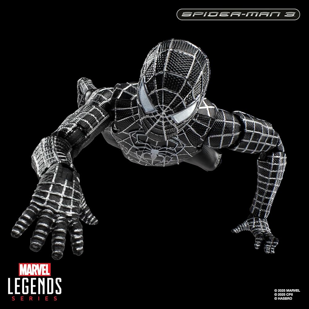 Hasbro Marvel Legends Series "Spider-Man 3" Collectible 15cm Action Figure with Spider-Man Symbiote Accessory (G0589) Authentic