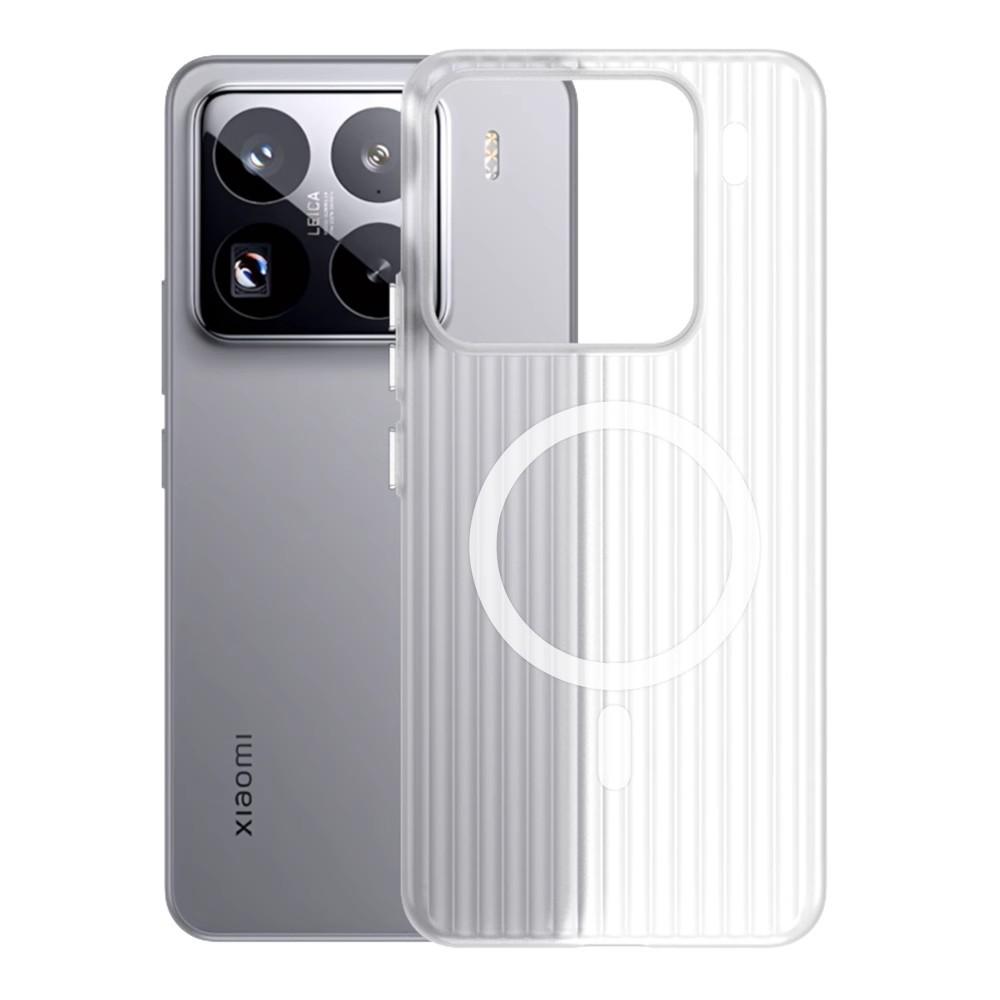Подходит для Xiaomi 15 Ultra Гофрированный Магнитный Чехол для Мобильного Телефона Матовый Redmi K80 Решетчатый Противоударный Защитный Чехол M14pro