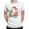 Funny Bubu and Dudu T-Shirts Men Crewneck Pure Cotton T Shirt Merry Christmas Short Sleeve Tees Printed Tops