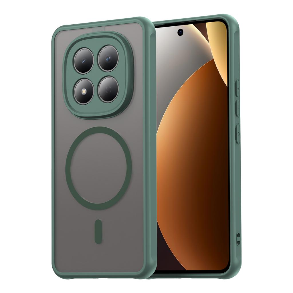 Матовый ударопрочный чехол-щит для Xiaomi Poco M8Pro Redmi Note 15 Pro 4G Plus 5G, с магнитной беспроводной зарядкой, из ТПУ-пластика