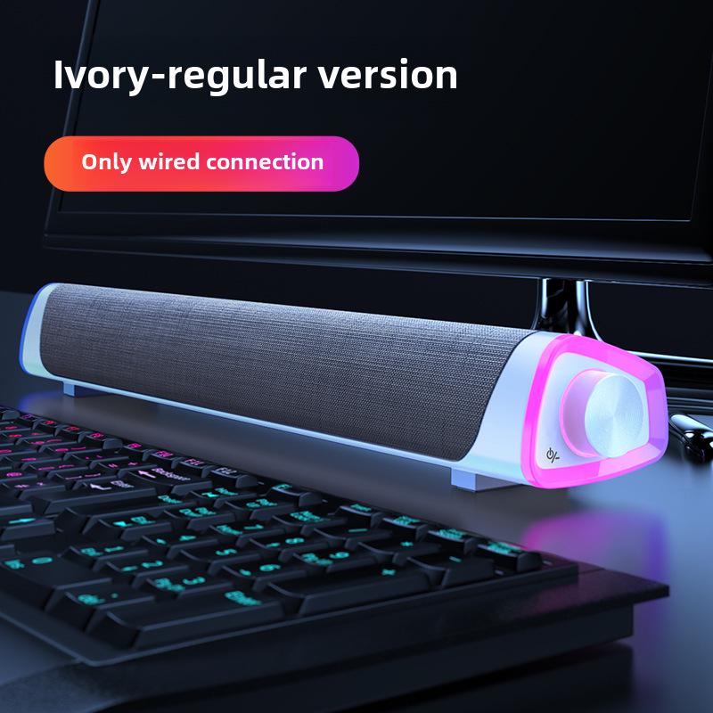 Bluetooth-саундбар Naiye: Двухканальная настольная аудиосистема с сабвуфером