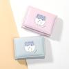 Printing Hamster Short Wallet Pu Leather Card Holder Simple Folding Purse  Outdoor