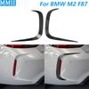 For BMW M2 F87 2016 2017 2018 2019 2020 2021 Real Dry Carbon Fiber Rear Bumper Spoiler Air Knife Cover Car Accessories Retrofit