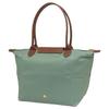 Longchamp Сумка-тоут Le Pliage с логотипом, нейлон, средняя, женская, цвет «Лазурный», 2605089P99