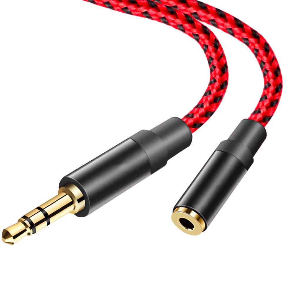 Удлинительный кабель AUX LiuTian, двойной экранированный удлинительный кабель для наушников, плетеный стерео аудиоудлинитель «папа-мама» 3,5 мм 10 м, 3,5 мм 3,5 мм