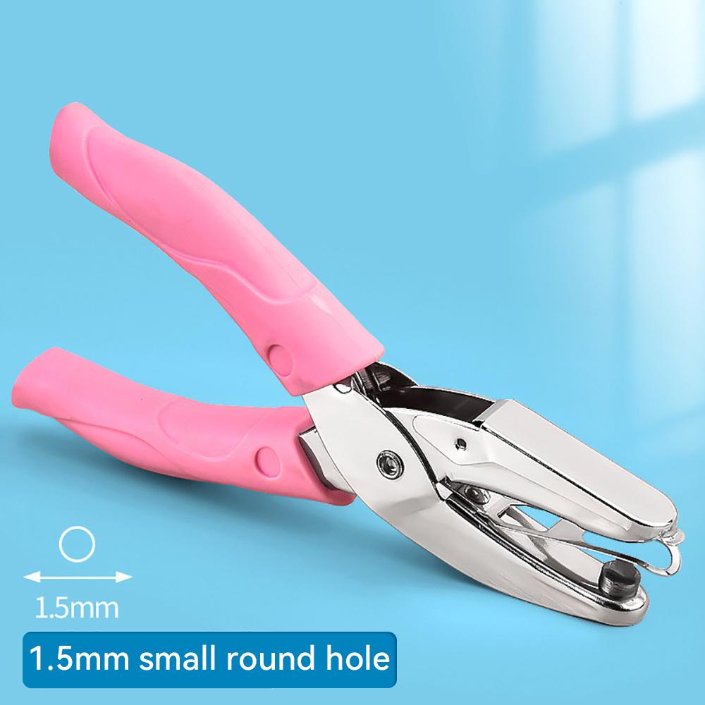 Single Hole Puncher Capacity 1.5/3/5/5.5/6 mm Hole Puncher Hand Paper Cutter Paper for Scrapbooking Tool Office School Supplies