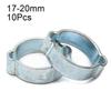 10Pcs Assortment Kit Pipe Clip Double Ears Pipe Hoop Adjustable Hose Clamp  Fuel Tube Water Pipe