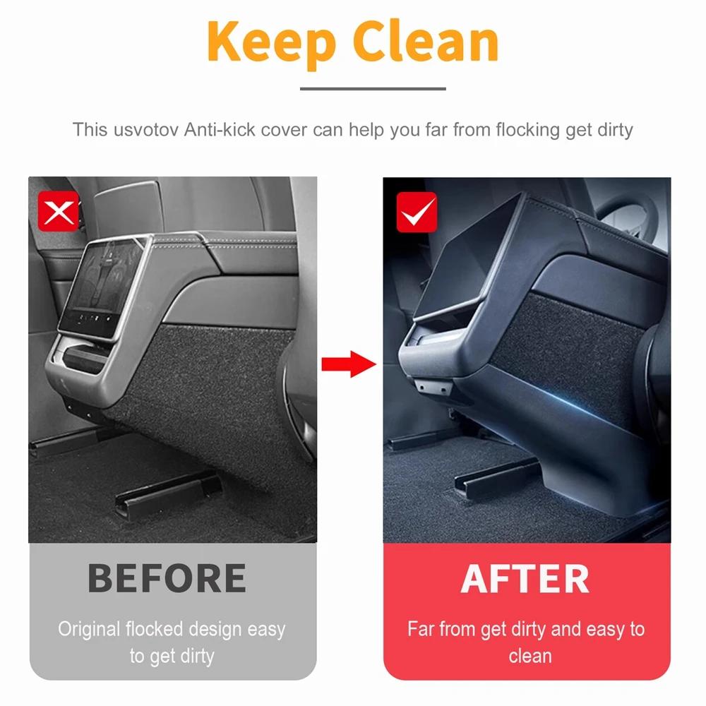 Rear Center Console Anti-kick Pad for 2025 2026 Model 3 Model Y Juniper Premium & Performance (Not Standard) Accessories