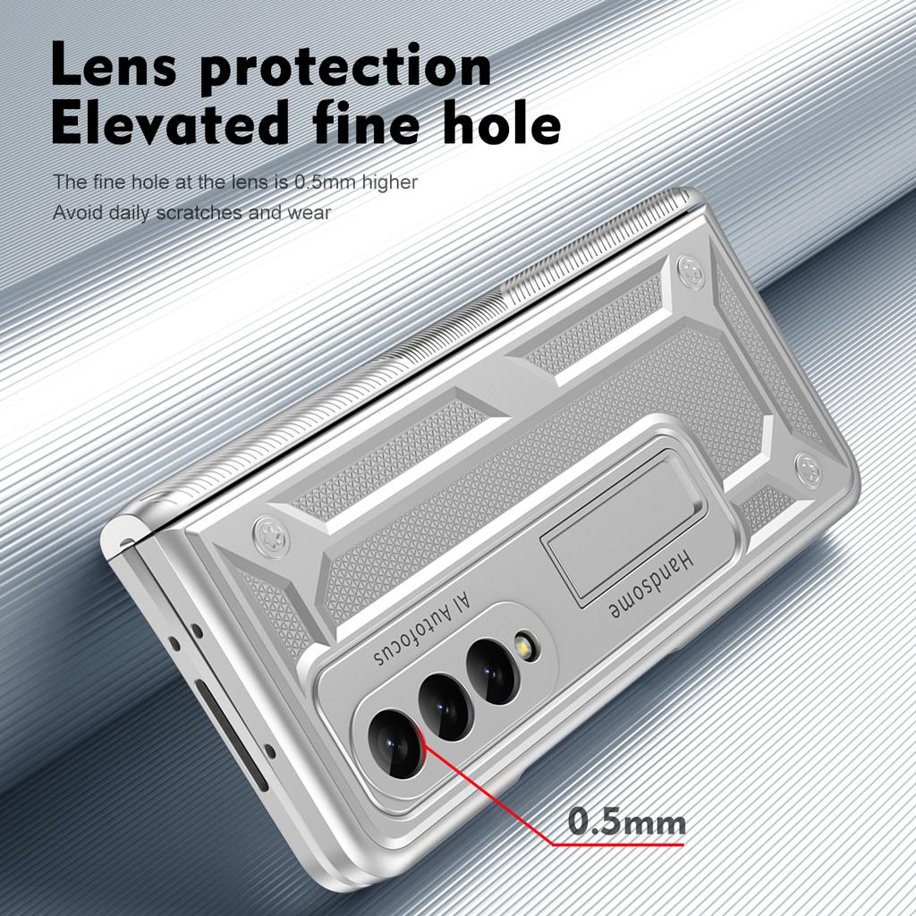 For Samsung Z Fold 4 Stand Holder Full Glass Film Case For Samsung Galaxy Z Fold 4 5g Fold4 Zfold4 Full Body Covers