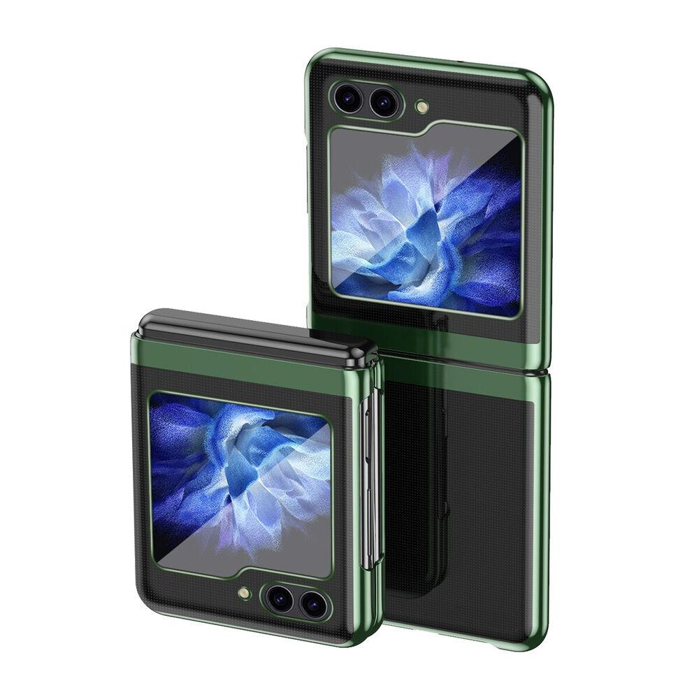 Прозрачный чехол-бампер с покрытием для Samsung Galaxy Z Flip 6 5 4 3 5G защитный противоударный легкий ультратонкий чехол