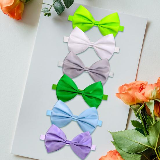 Воротник с бантиком для домашних животных, регулируемый яркий цвет, износостойкий, очень мягкий, приятный для кожи, платье