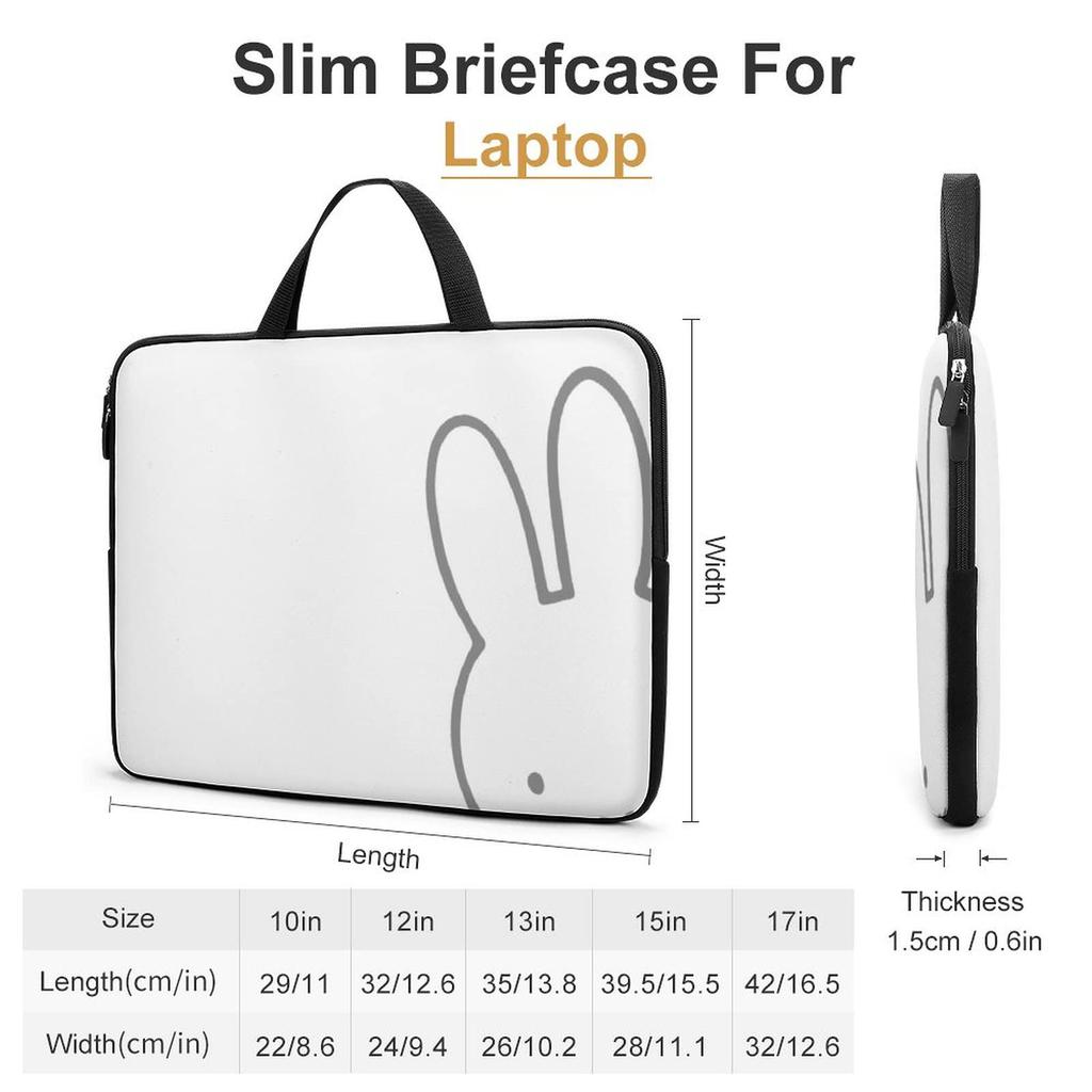 Miffy Laptop Laptop Perfect for and Long x 24cm Case, 10-17 inch, Waterproof, Shock-Absorbent, Sleeve, Commuting, School, Business, Unisex, Stylish,