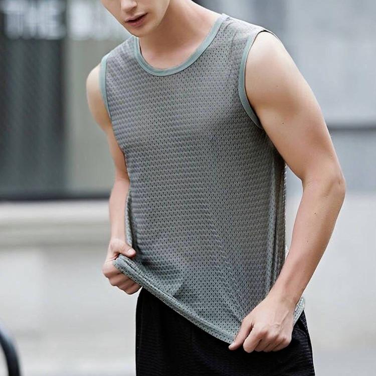 Дышащие майки без рукавов большого размера, летние быстросохнущие спортивные мужские майки для фитнеса и фитнеса, однотонные майки