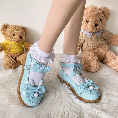 Rimocy Sweet Lovely Bow Mary Janes Женские туфли на плоской подошве с ремешком на щиколотке и бантом в стиле Лолита Туфли для женщин Модная молодежная студенческая обувь