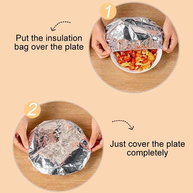 10/30 шт./пакет Чехлы для хранения пищевых продуктов для пикника с сохранением тепла, фольга, термостойкие